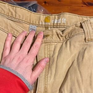 Carhartt Men's Relaxed Fit Khaki Chinos